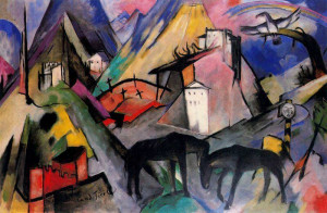 The Unfortunate Land of Tyrol , 1913 by Franz Marc