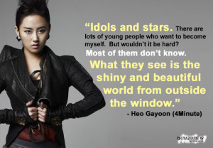 Gayoon’s quote, I can’t.. TTATT I just love her so much!