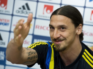 reporter asks what Ibrahimovic will get his wife for her birthday ...