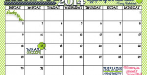 Its here! March 2014 Calendar and Quote. Free printables from inkhappi ...