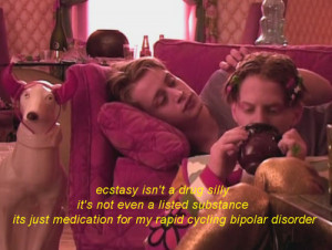 ... , ecstasy, macaulay culkin, movie, party monster, quote, seth green