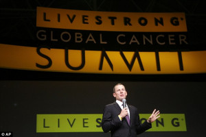 Humanitarian: Armstrong says his fight against cancer showed the same ...