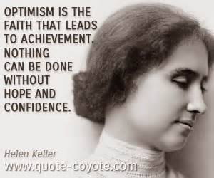 Helen Keller on Optimism