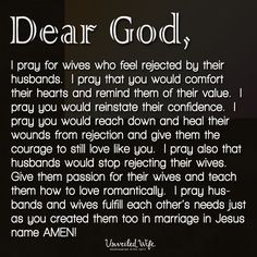 Love This! Prayer Of The Day – Wives Who Feel Rejected -