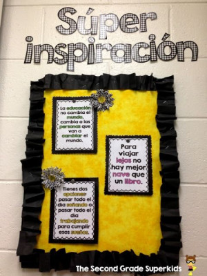 ... Quote Bulletin Board- Downloadable Quote Freebie in Spanish