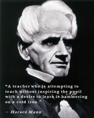 Horace Mann teacher quote