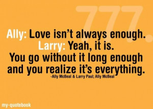 Love isn t always enough quotes