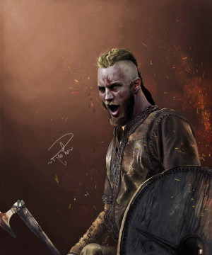 Ragnar Lothbrok digital painting by RisahByful
