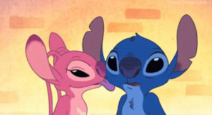 stitch and angel love