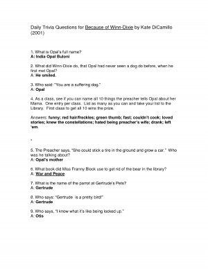 Because Of Winn Dixie Clinic