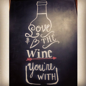 Chalkboard Wine Art Quote Materials: