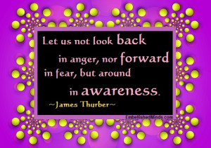 ... James Thurber Quotes Life Lesson Quotes: Look Around in Awareness