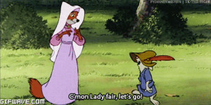 Cartoons comics disney quote robin hood maid marian gif