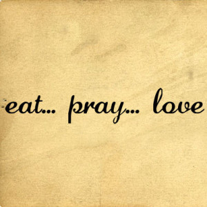 ... by Collection » Simply Words » Cursive Eat Pray Love Wall Decals