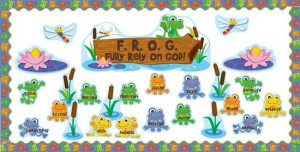 ... Frog Themed Bible School and Sunday School Bulletin Board Idea
