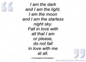 am the dark christopher poindexter