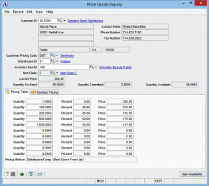 Price Quotation Inquiry