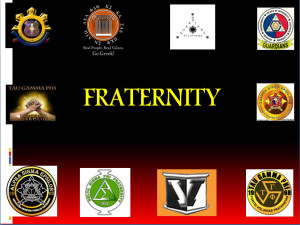 fraternity latin frater brother is a brotherhood although the term ...