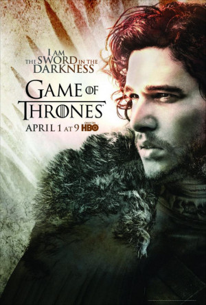 Game of Thrones Season 2 Poster- Jon Snow