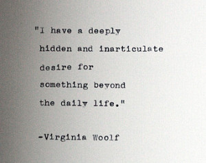 VIRGINIA WOOLF quote typed on a vin tage typewriter ...