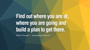 Find out where you are at, where you are going and build a plan to get ...