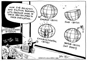 Human Population Growth Political Cartoon