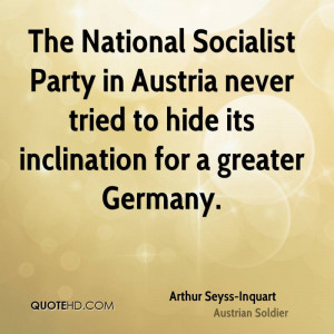 The National Socialist Party in Austria never tried to hide its ...
