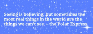 little Christmas Advent Calendar Quote from the Polar Express