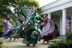 Dancers from Ballet Folklorico Mexicano de Georgetown perform at a ...
