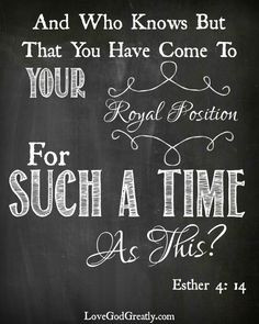 FREE Printable Bible Verse - Esther 4:14. 