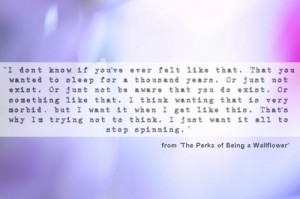 perks of being a wallflower quotes quotes from perks of being