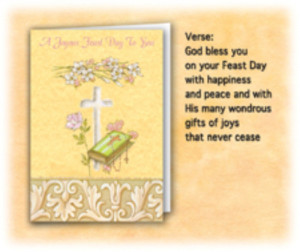 Joyous Feast Day Greeting Card (SFI MGC1217E)