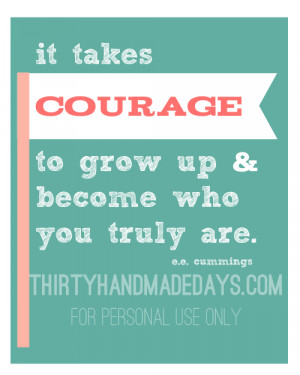 Download “Courage” 8″x10″ quote printable .