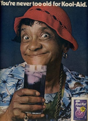 Moms Mabley! Remember how she'd look with no teeth? Aww.. Jackie 