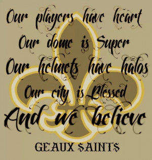 Our players have hearts...Geaux Saints
