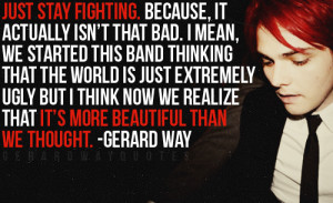 Just a Few Gerard Way Quotes :)