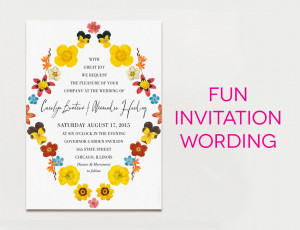 Wedding Invitation Wording Samples (For Real Life) | A Practical ...