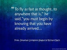 ... bach from jonathan livingston seagull more richardbach touch quotes