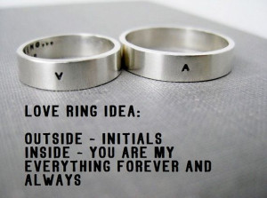 Quote Idea - Personalized Ring, Love Ring, Promise Ring, Wedding Ring ...
