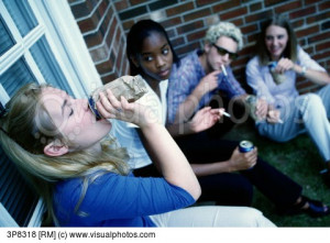Teenagers Drinking And Smoking