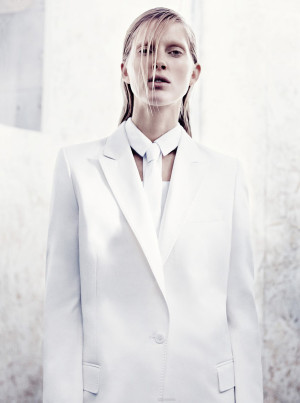 peekaboo shirt from roland mouret. blazer paul & joe, tie selected ...