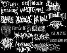 made this myself. Deathcore/Metalcore bands