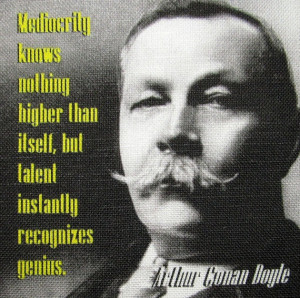 Arthur Conan Doyle QUOTE 2- Printed Patch - Sew On - Vest, Bag ...