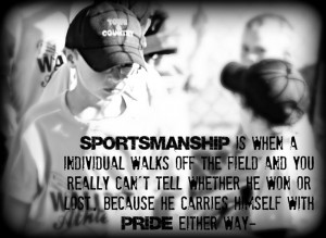 Sportsmanship in youth sports~