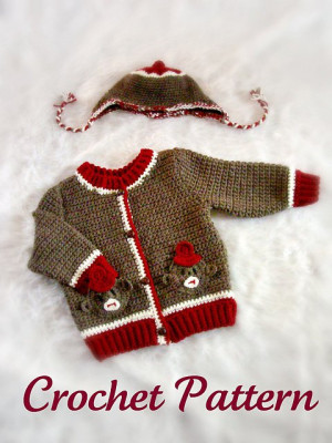 Sock monkey #crochet sweater pattern!