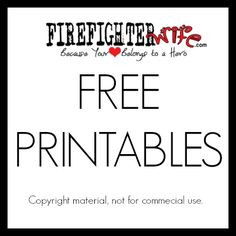 Firefighter Wife - Free printable for March from FirefighterWife.com ...
