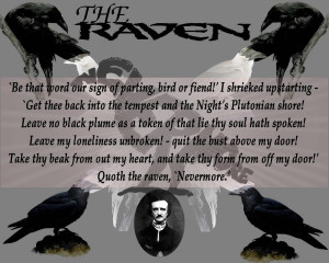 Raven Edgar Allan Poe Quotes The raven (wallpaper 2),