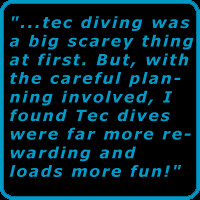 ... diver to one qualified to the outer reaches of sport diving using