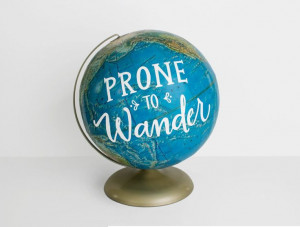 Vintage #Globes With Hand-Lettered #Quotes by Laura Maxcy of Wild ...
