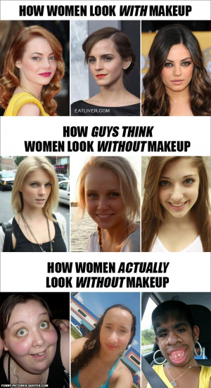 No Makeup Quotes Women without makeup